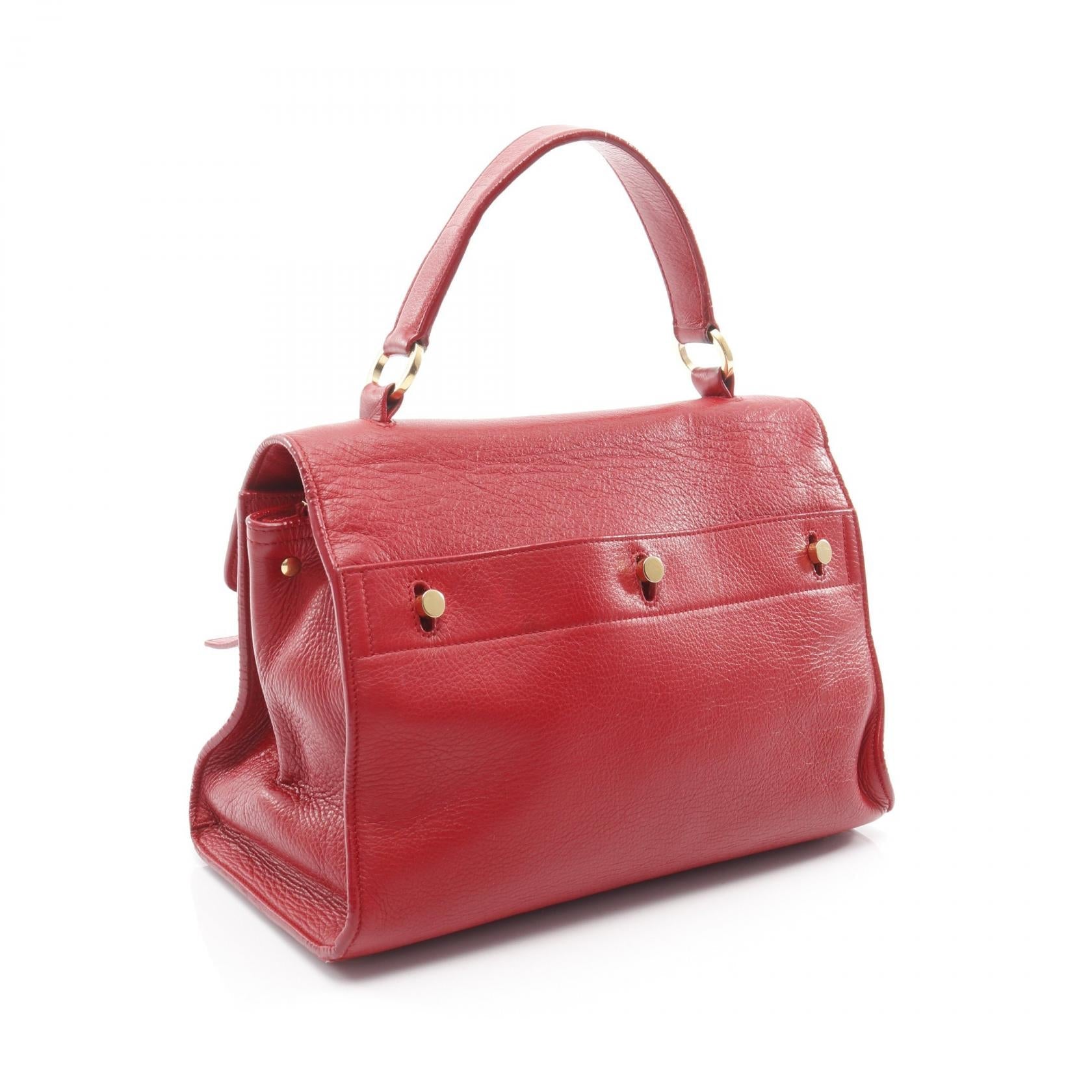 YSL Saint Laurent Paris Two Handbag Leather Travel Bag
