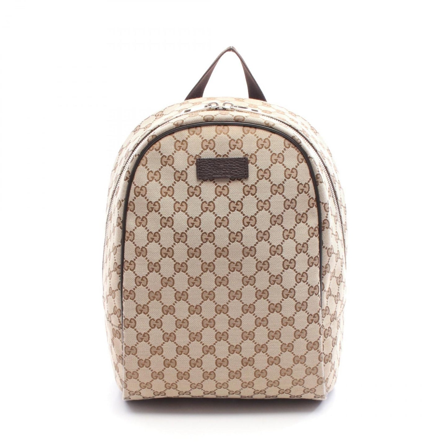 Gucci Backpack Leather Canvas Leather Backpack