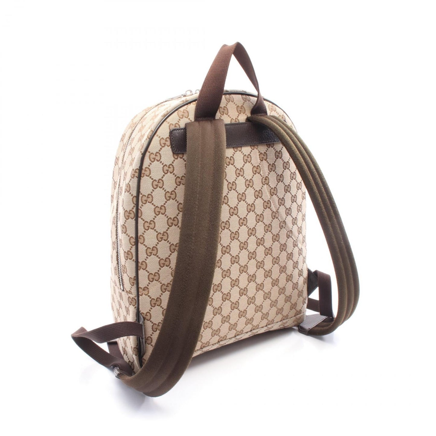 Gucci Backpack Leather Canvas Leather Backpack