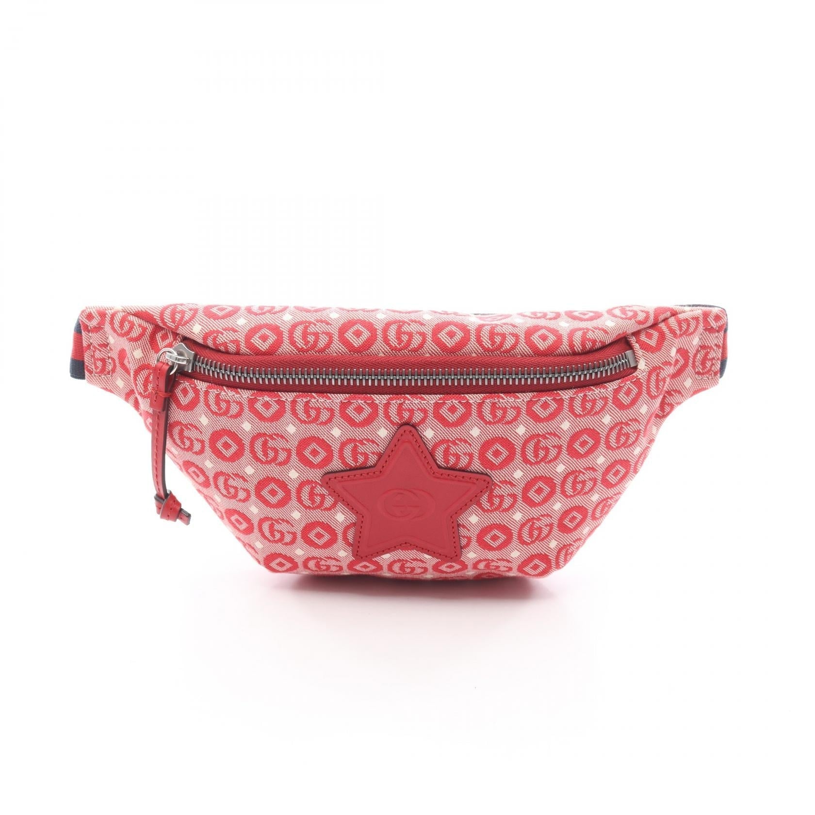 Gucci Star Childrens Waist Bag Leather Canvas Travel Bag