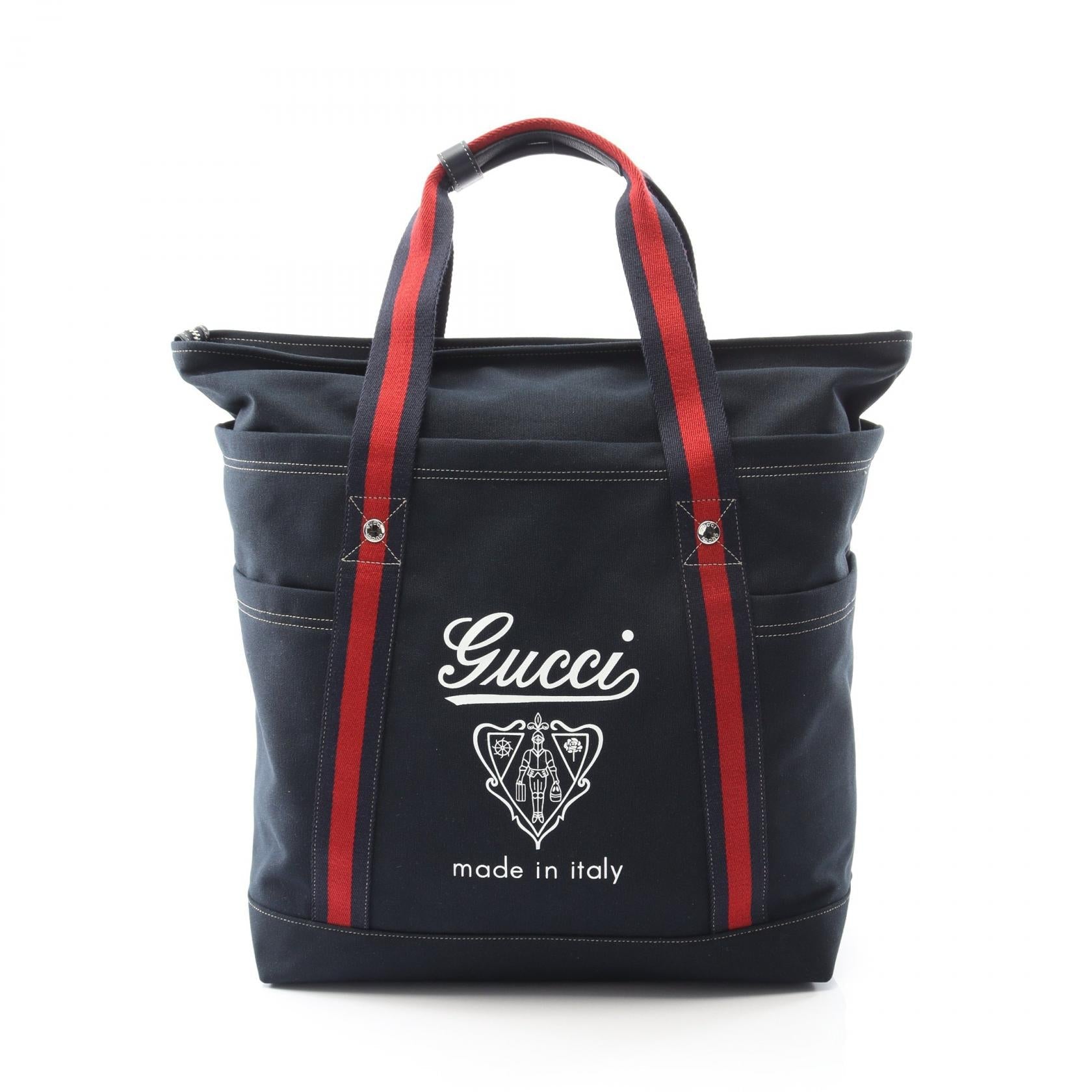 Gucci Sherry Line Tote Bag Canvas Tote Bag