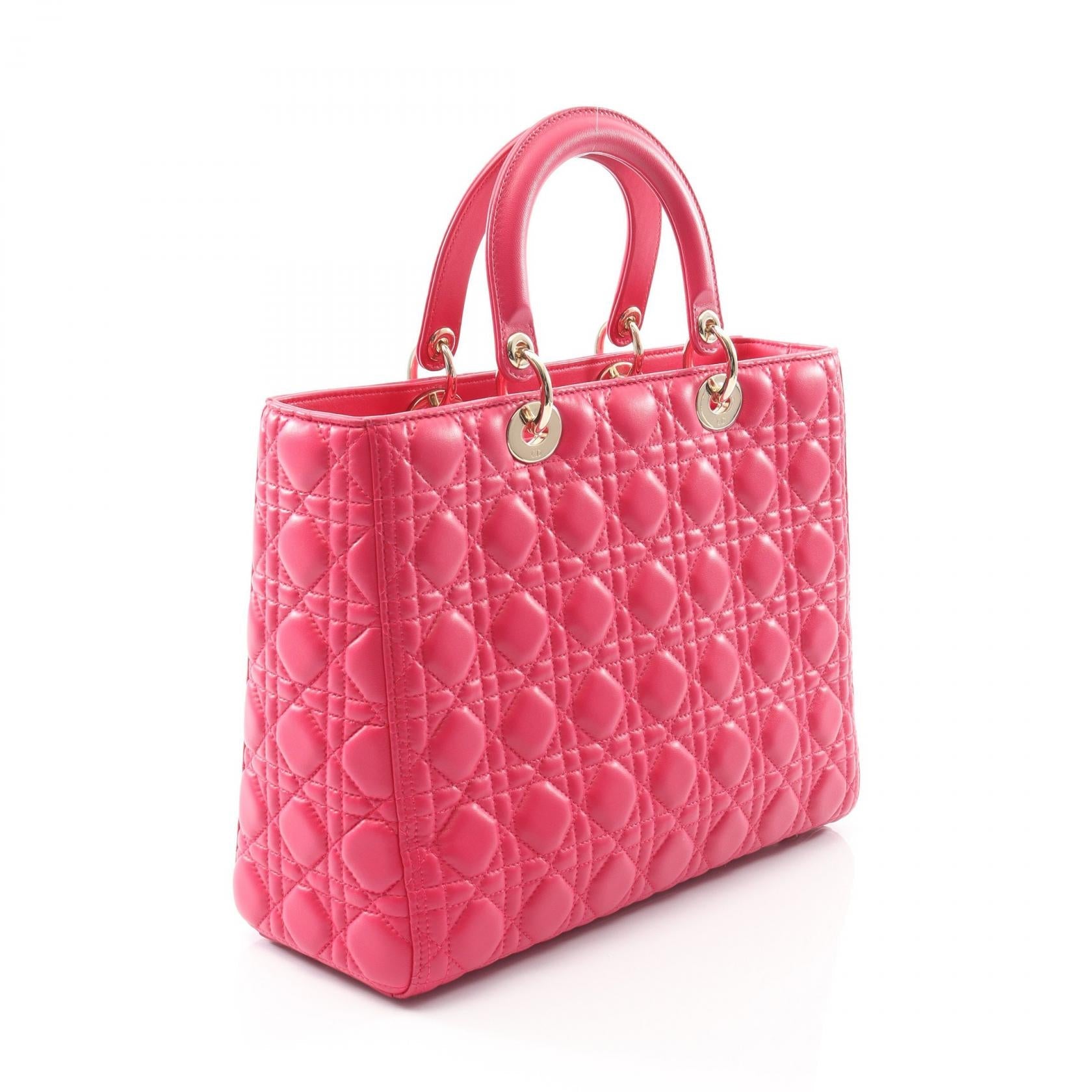Dior Lady 2Way Bag Lambskin Travel Bag