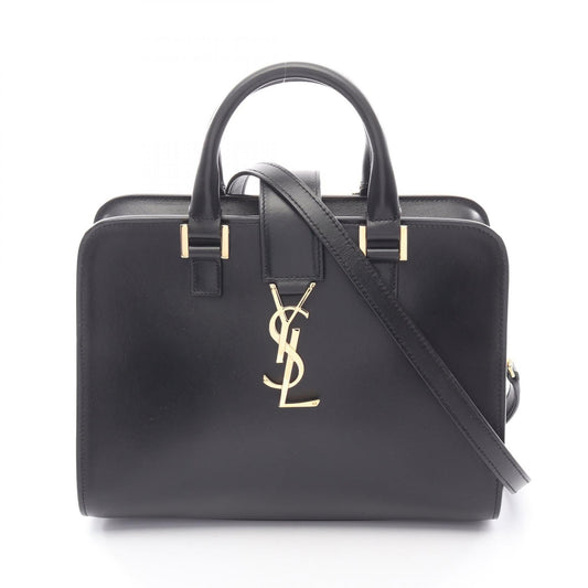 YSL Saint Laurent 2Way Bag Leather Monogram Travel Bag