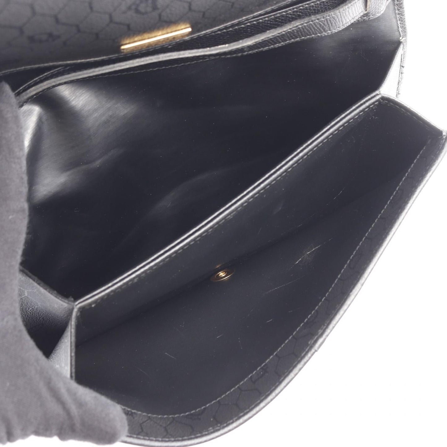 Dior Christian Honeycomb Shoulder Bag Leather