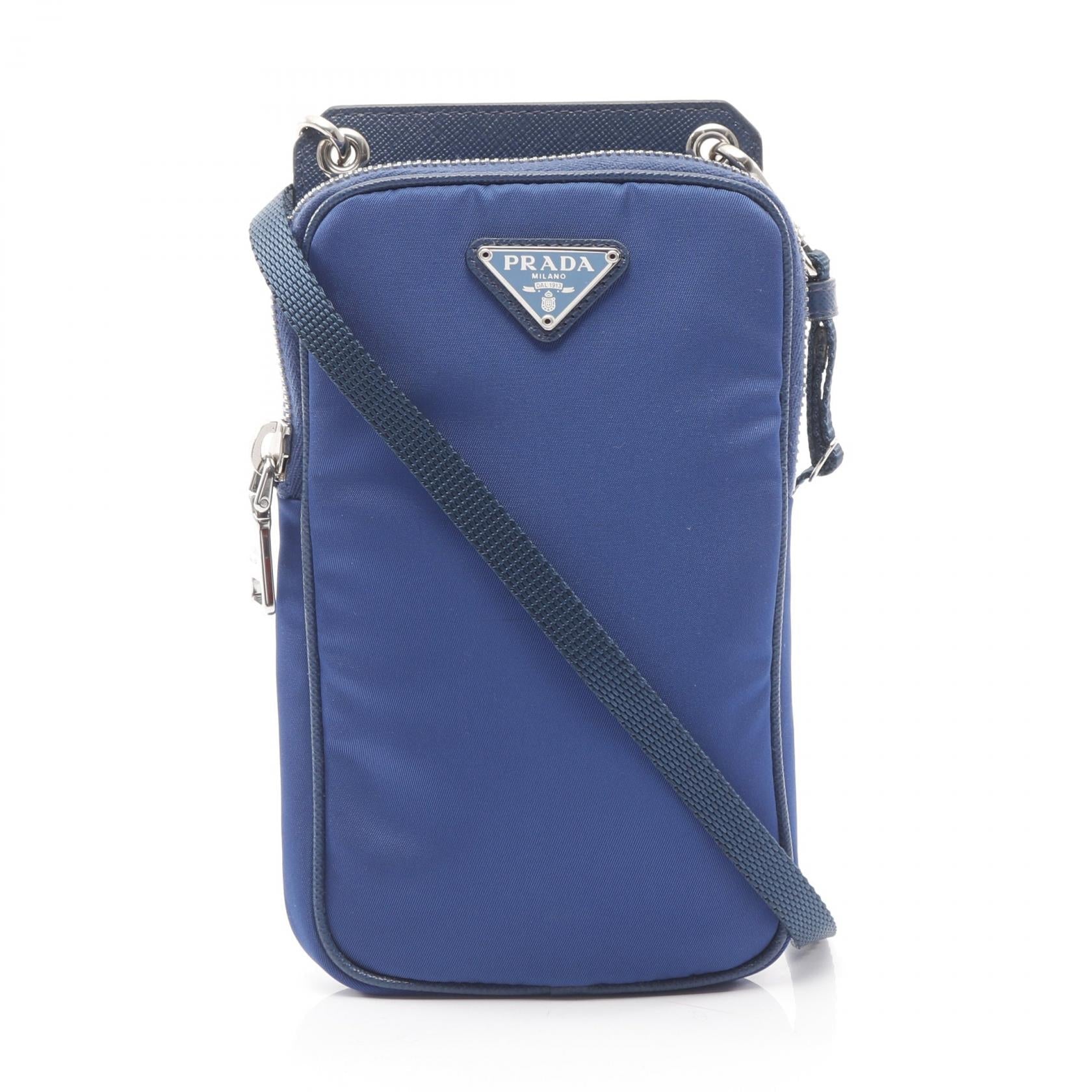 Prada Tessuto Shoulder Bag Leather Nylon Saffiano Shoulder Bag 1