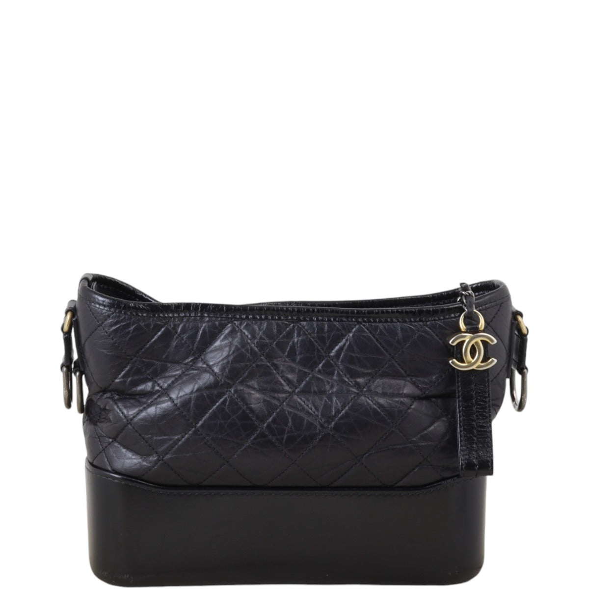 Chanel Gabrielle Hobo Quilted Black Crossbody Bag Medium 02122024