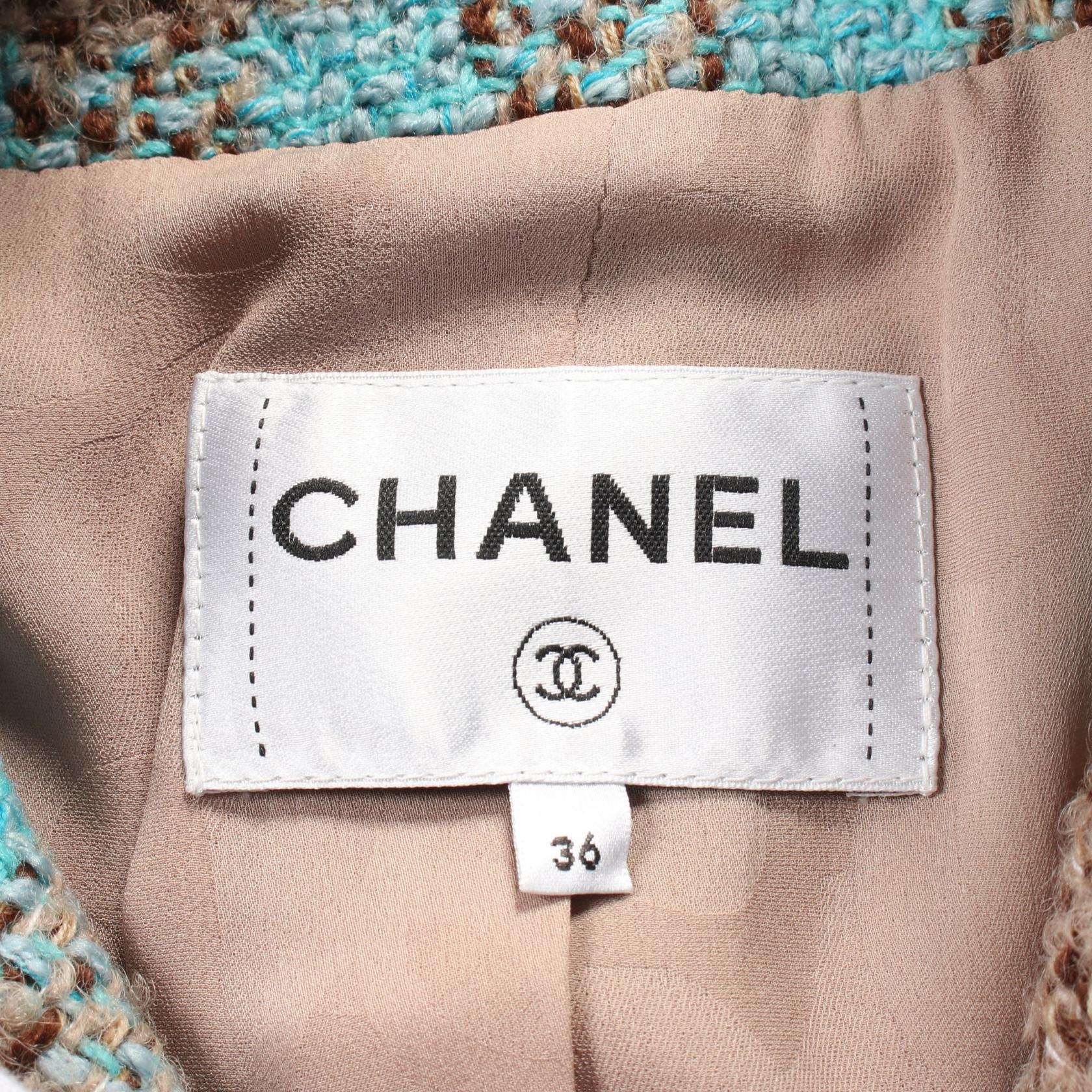 Chanel Coco Mark Bijou Button Wool Outerwear Bag