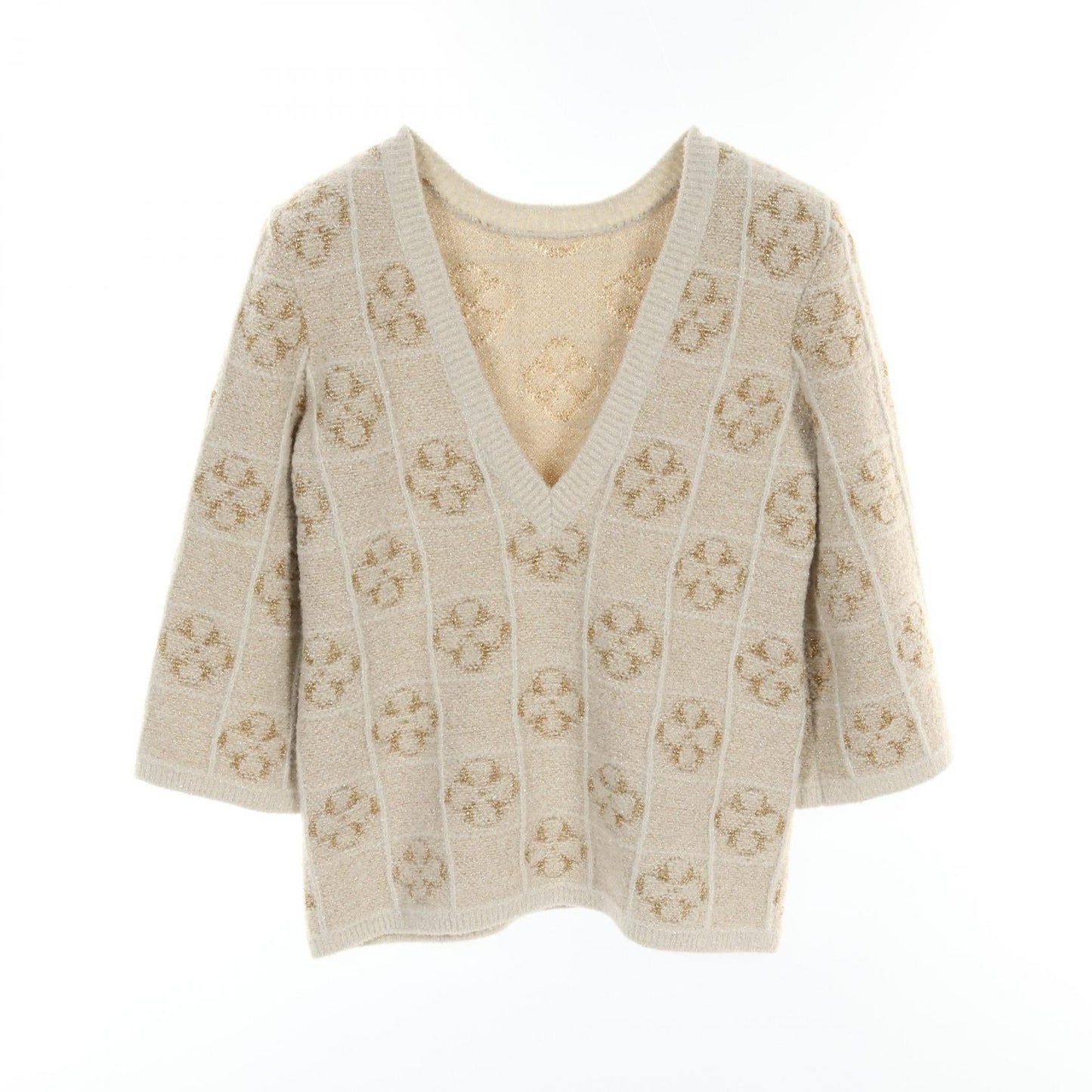 Chanel Clover Wool Nylon Alpaca Knitwear