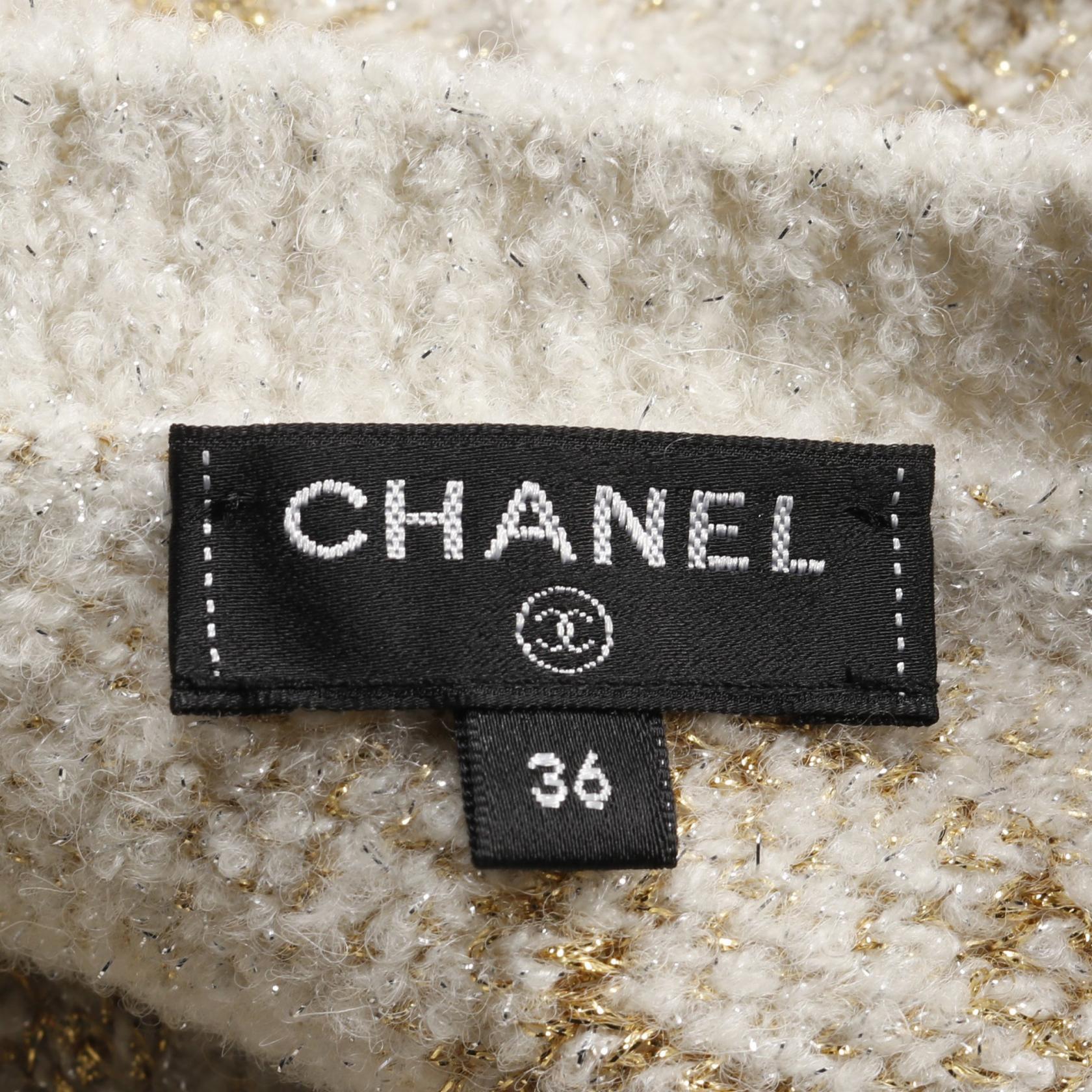 Chanel Clover Wool Nylon Alpaca Knitwear Bag
