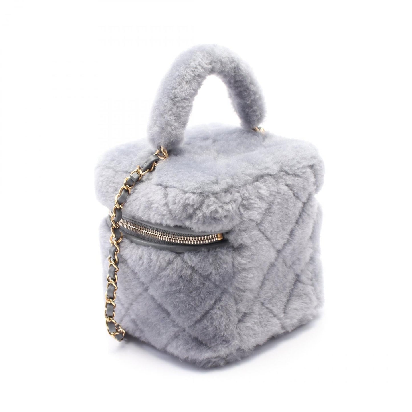Chanel Matelasse Fur 2way Shoulder Bag