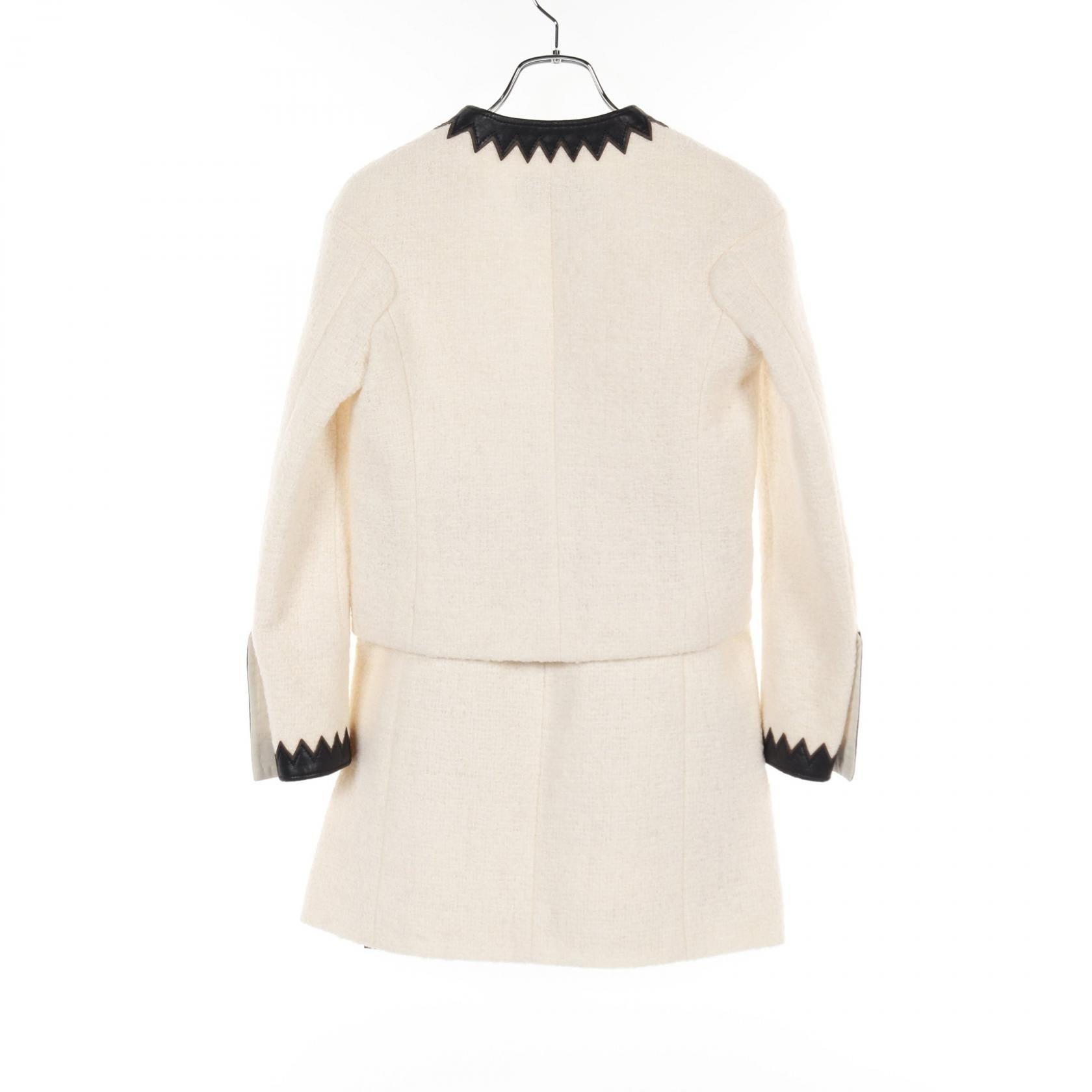 Chanel Pearl Button Wool Mohair Setup Bag