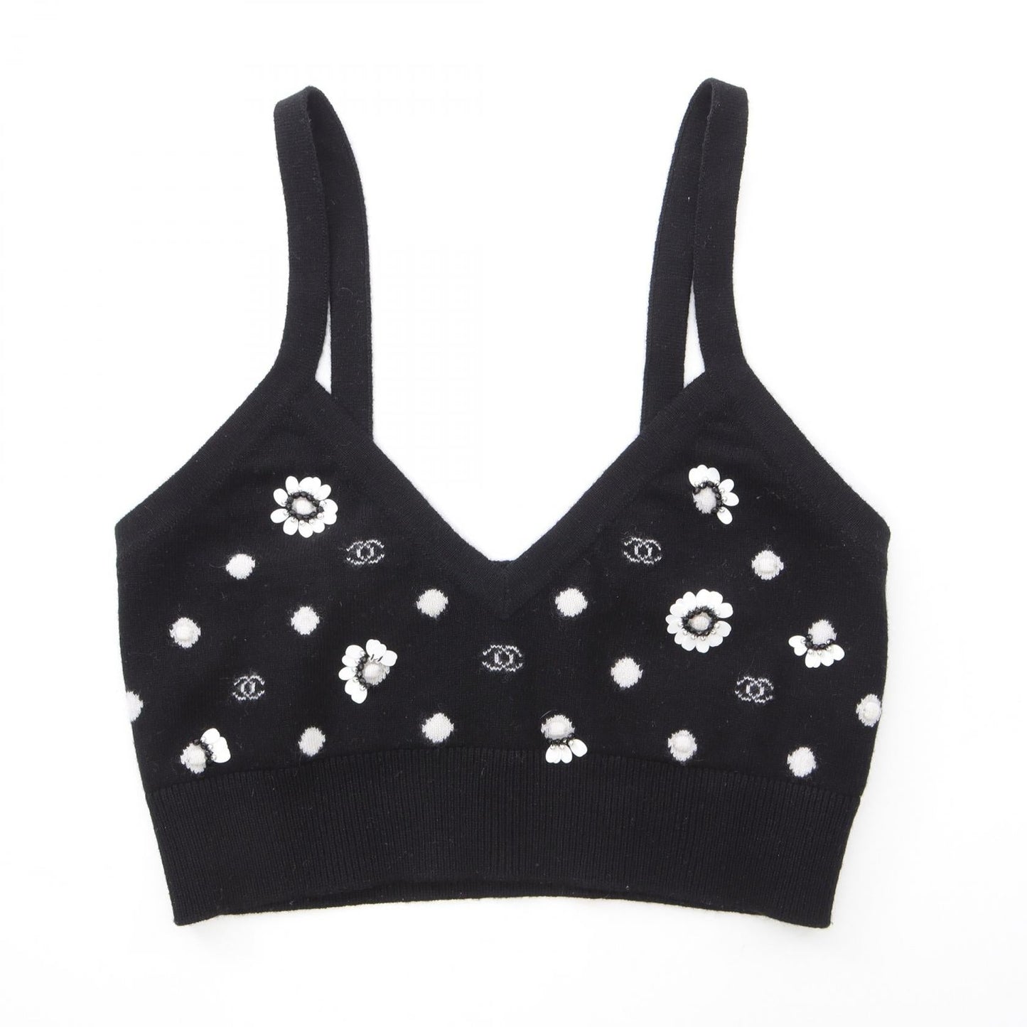 Chanel P75022K10748 Cashmere Bustier Top