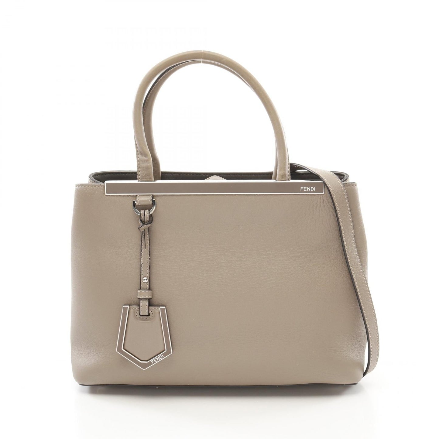Fendi Petite 2Jours Handbag Leather Travel Bag