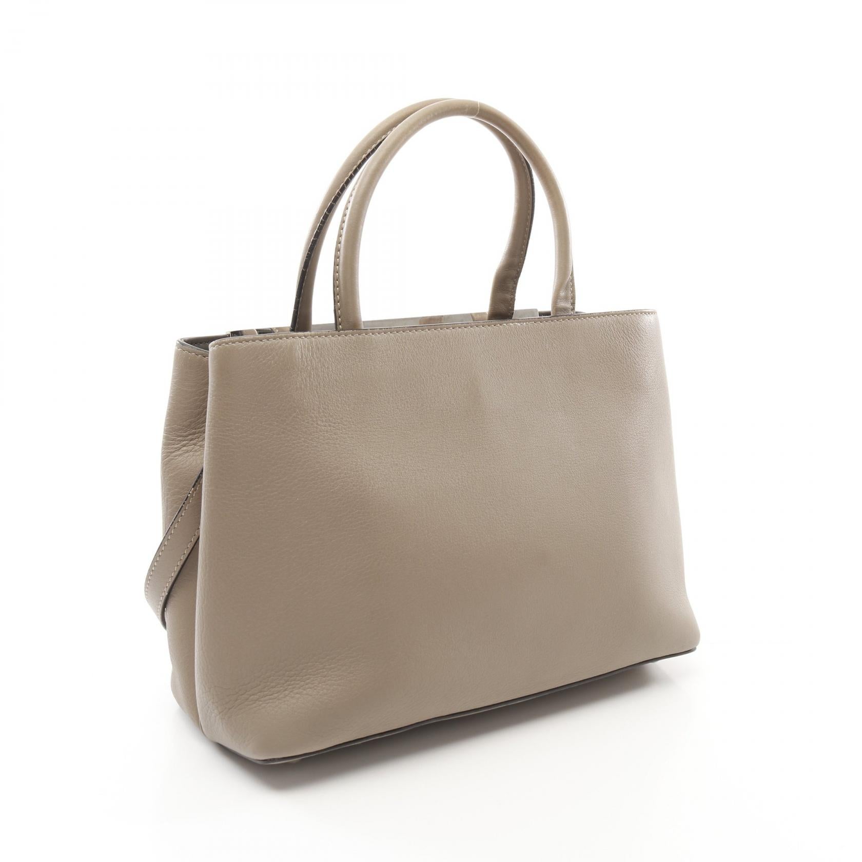 Fendi Petite 2Jours Handbag Leather Travel Bag