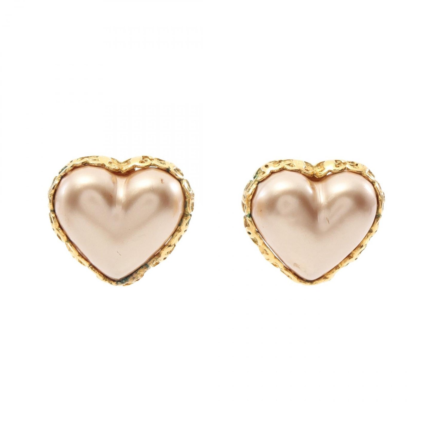 Chanel Heart Coco Mark Earrings