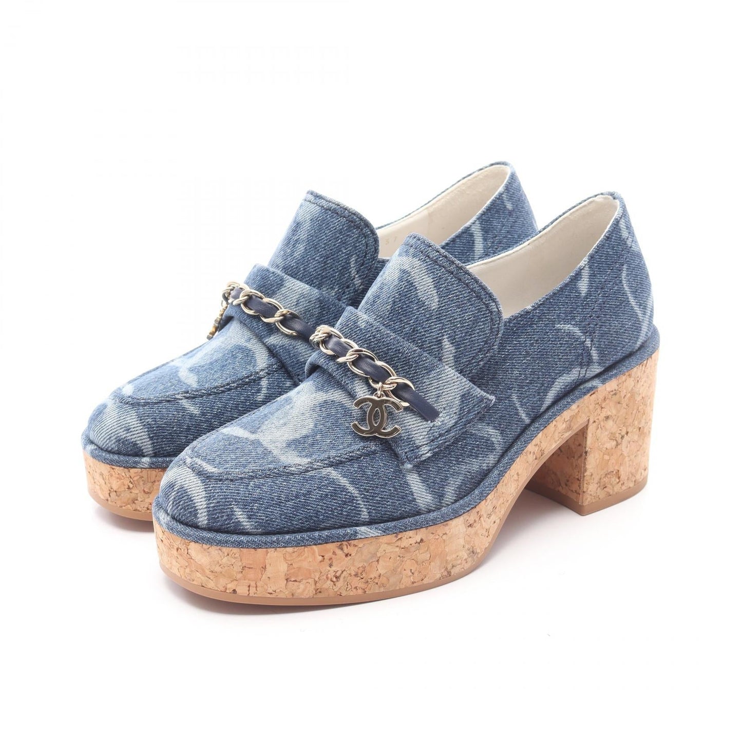 Chanel Coco Mark Denim Loafer