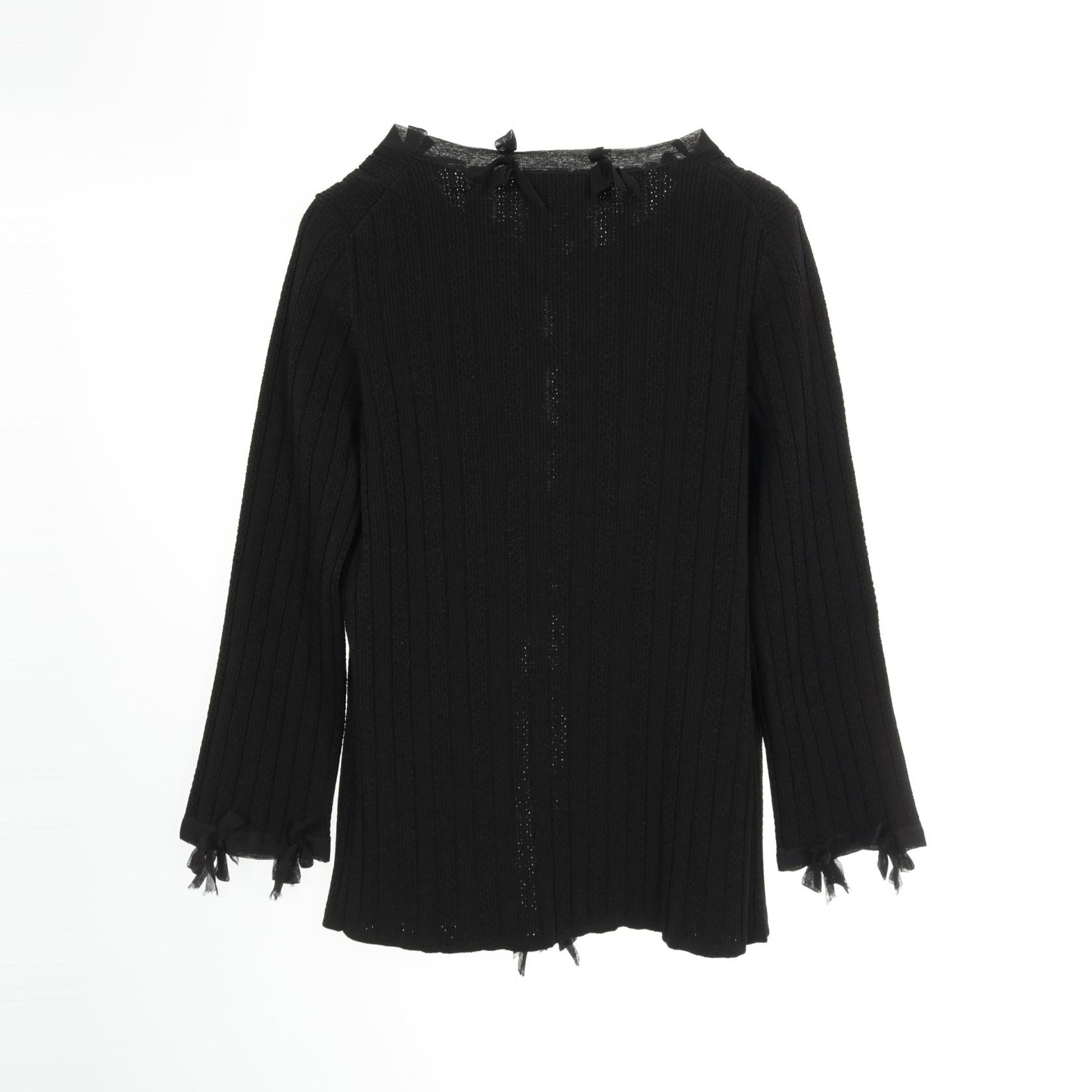 Chanel Ribbon Cardigan Rayon Cardigan Bag