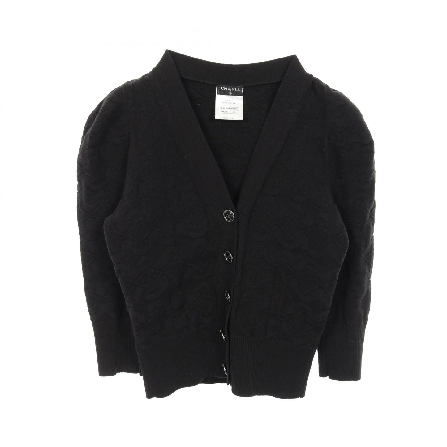 Chanel Coco Mark Button Cotton Cardigan Bag