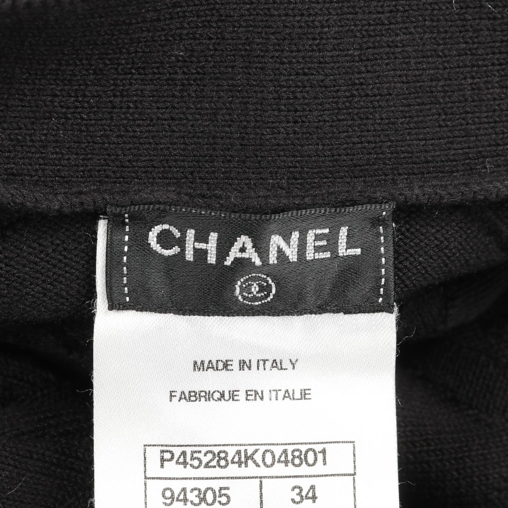 Chanel Coco Mark Button Cotton Cardigan Handbag