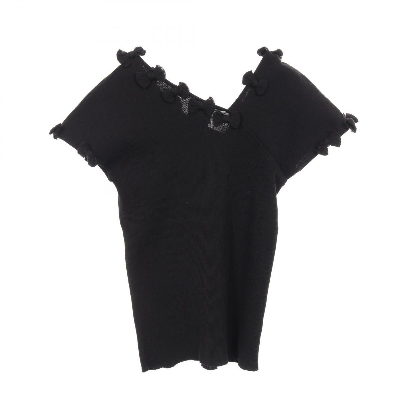 Chanel Ribbon Motif Cotton Rayon Top Bag