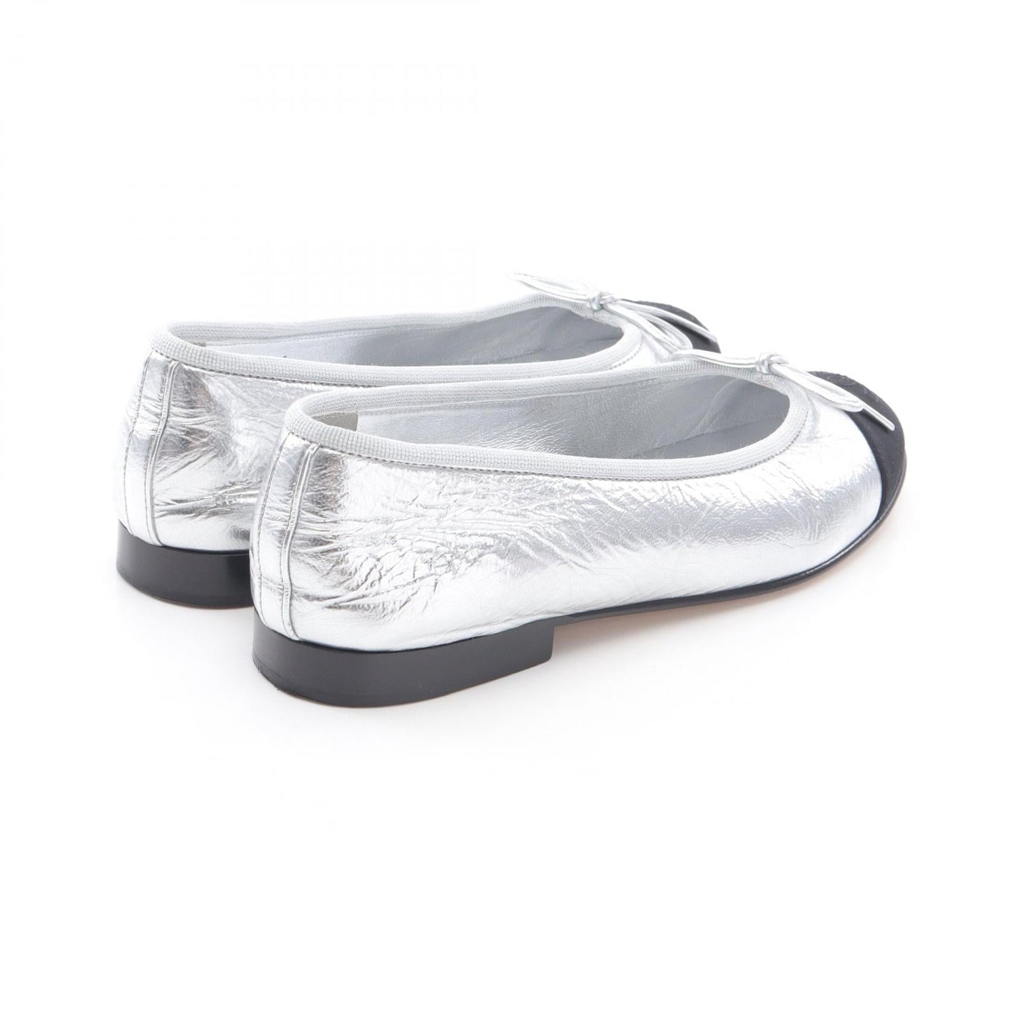 Chanel Ballerina Leather Fabric Pumps Bag