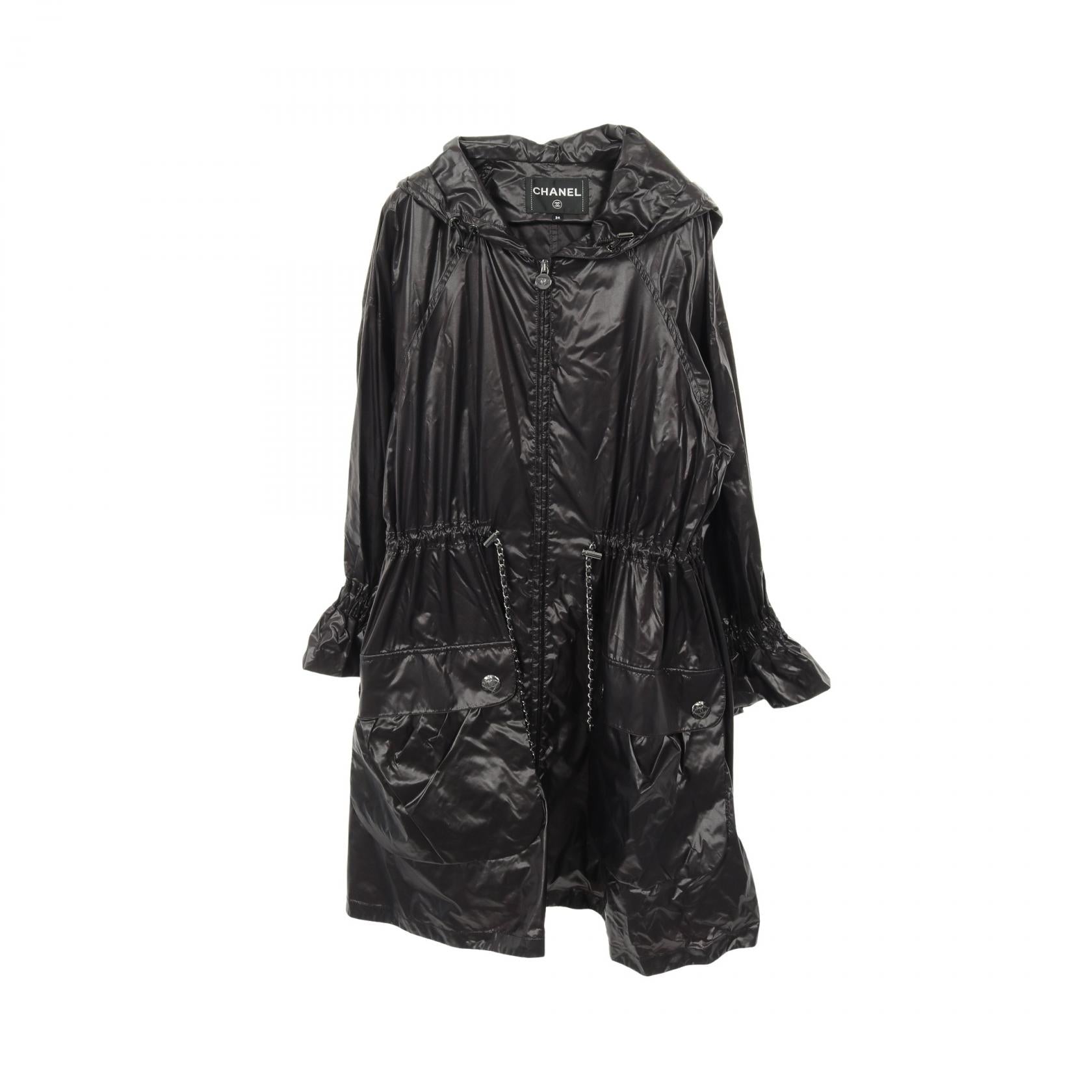 Chanel Coco Mark Button Nylon Outerwear Bag