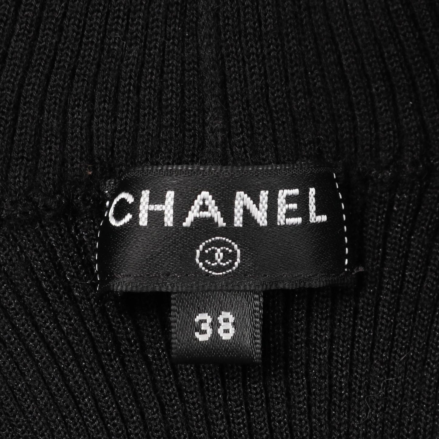 Chanel Frill Cashmere Polyester Knitwear Bag