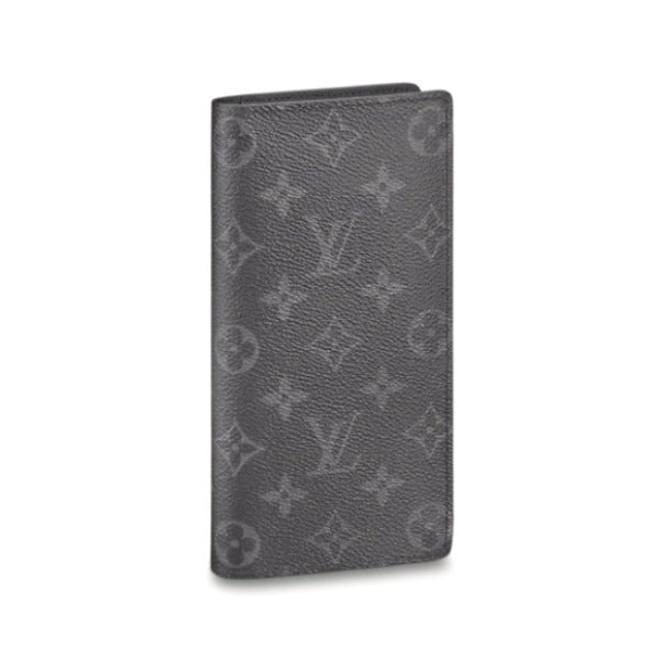 Louis Vuitton Long Purse M61697 Bifold Eclipse Monogram Canvas Gray Wallet Case