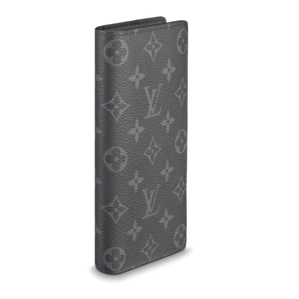 Louis Vuitton Long Purse M61697 Bifold Eclipse Monogram Canvas Gray Wallet Case