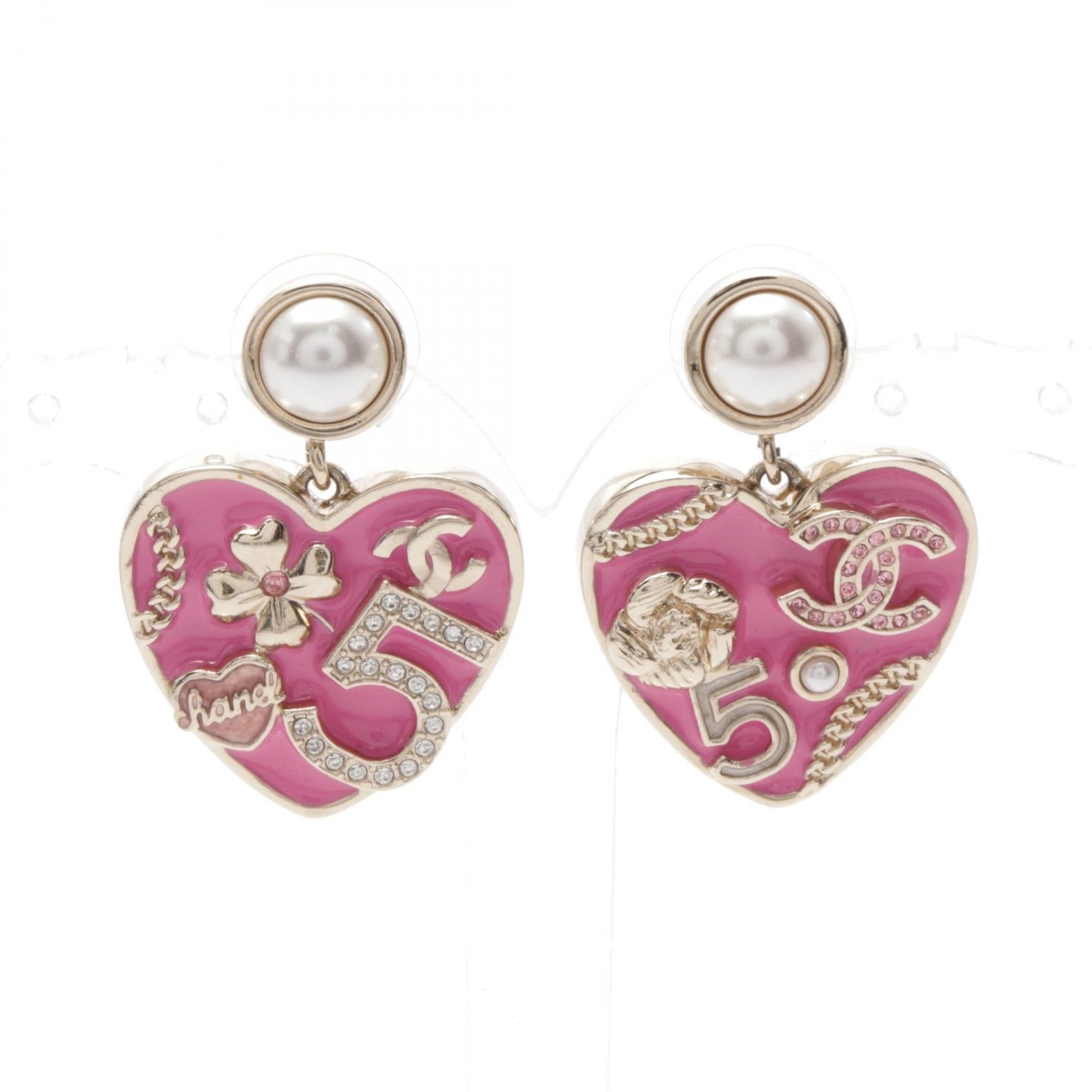 Chanel Coco Mark No.5 Clover Earrings Jewelry