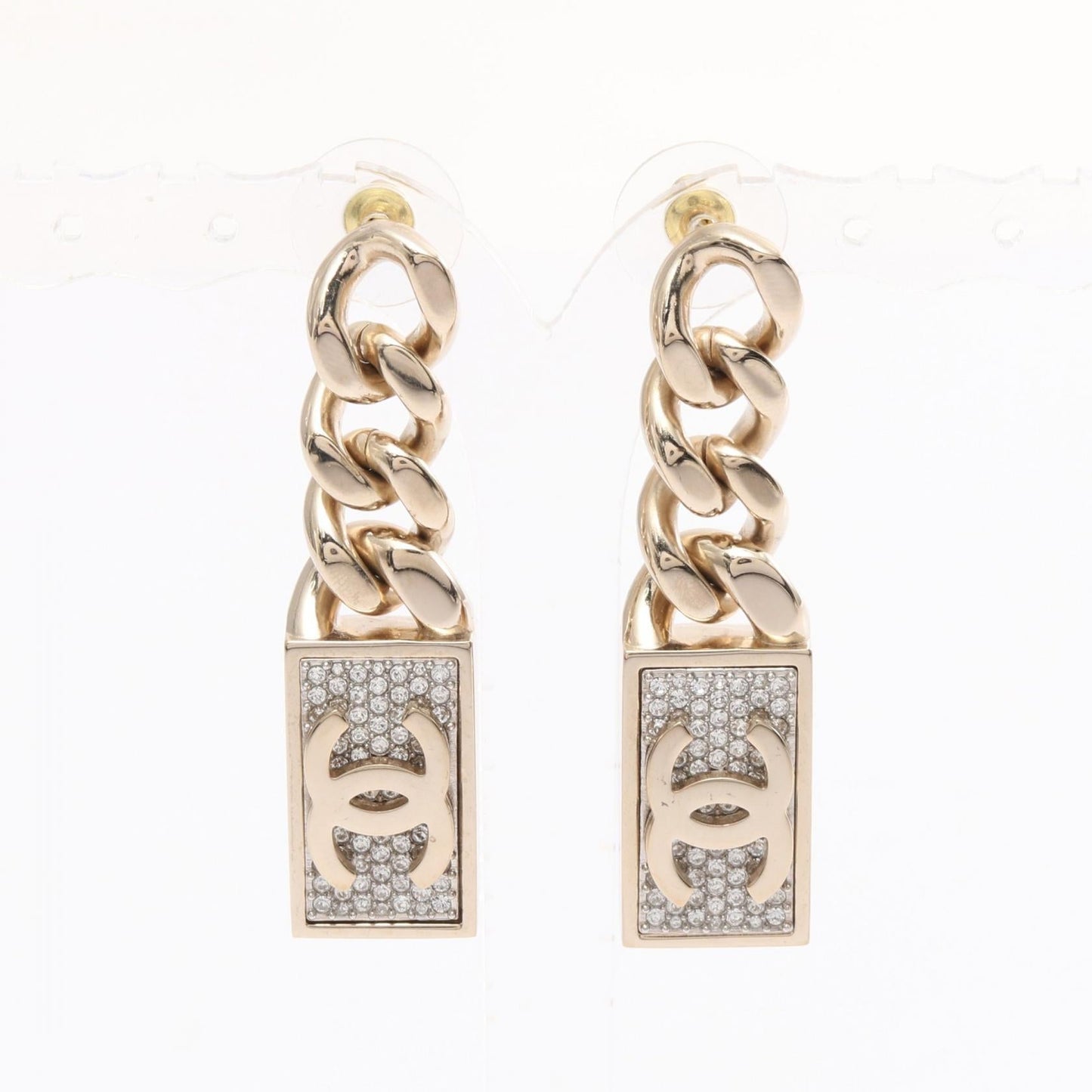 Chanel Coco Mark Square Earrings