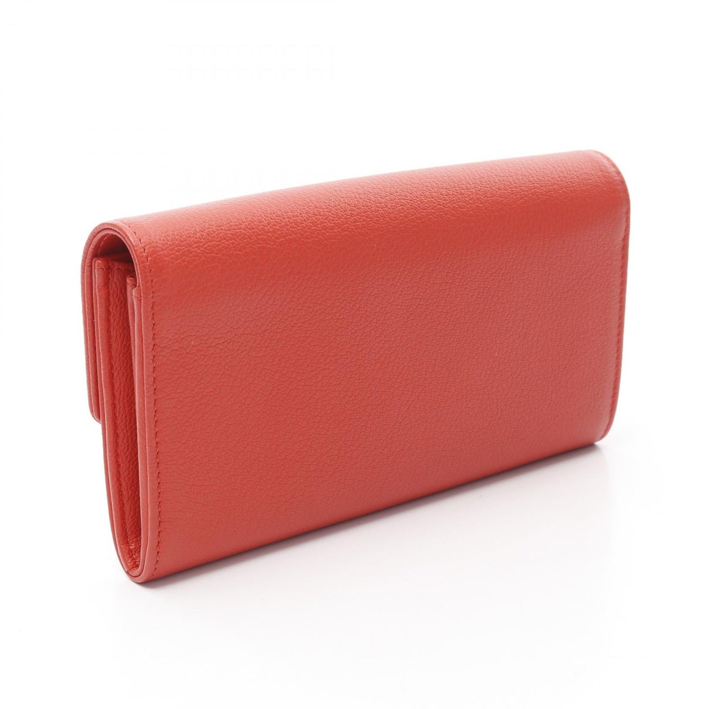 Chanel Coco Mark Ski Motif Grained Calfskin Long Wallet