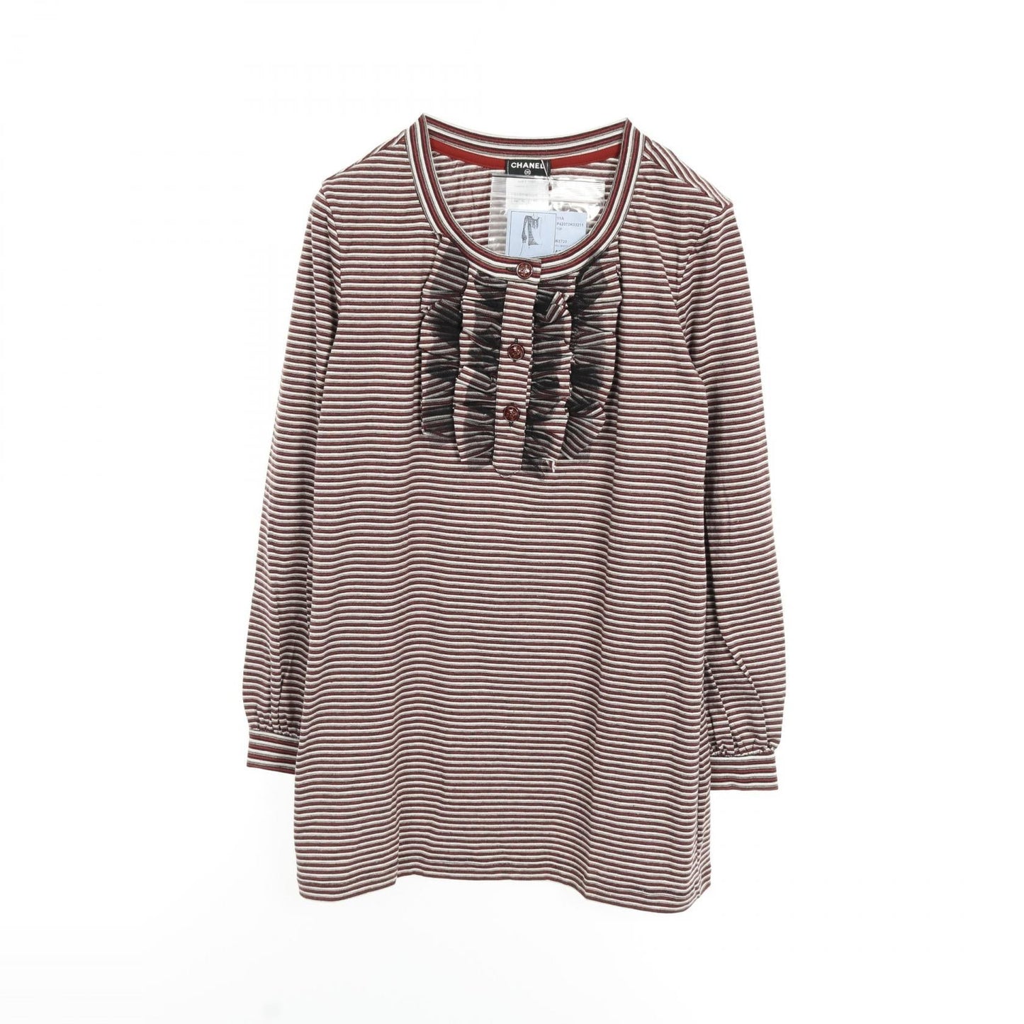 Chanel Coco Mark Button Cotton Top