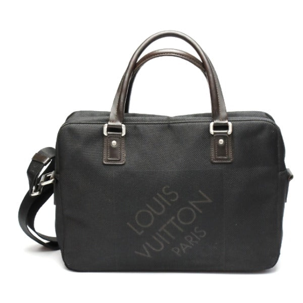 Louis Vuitton Business M93082 Damier Noir Business Canvas Black Handbag