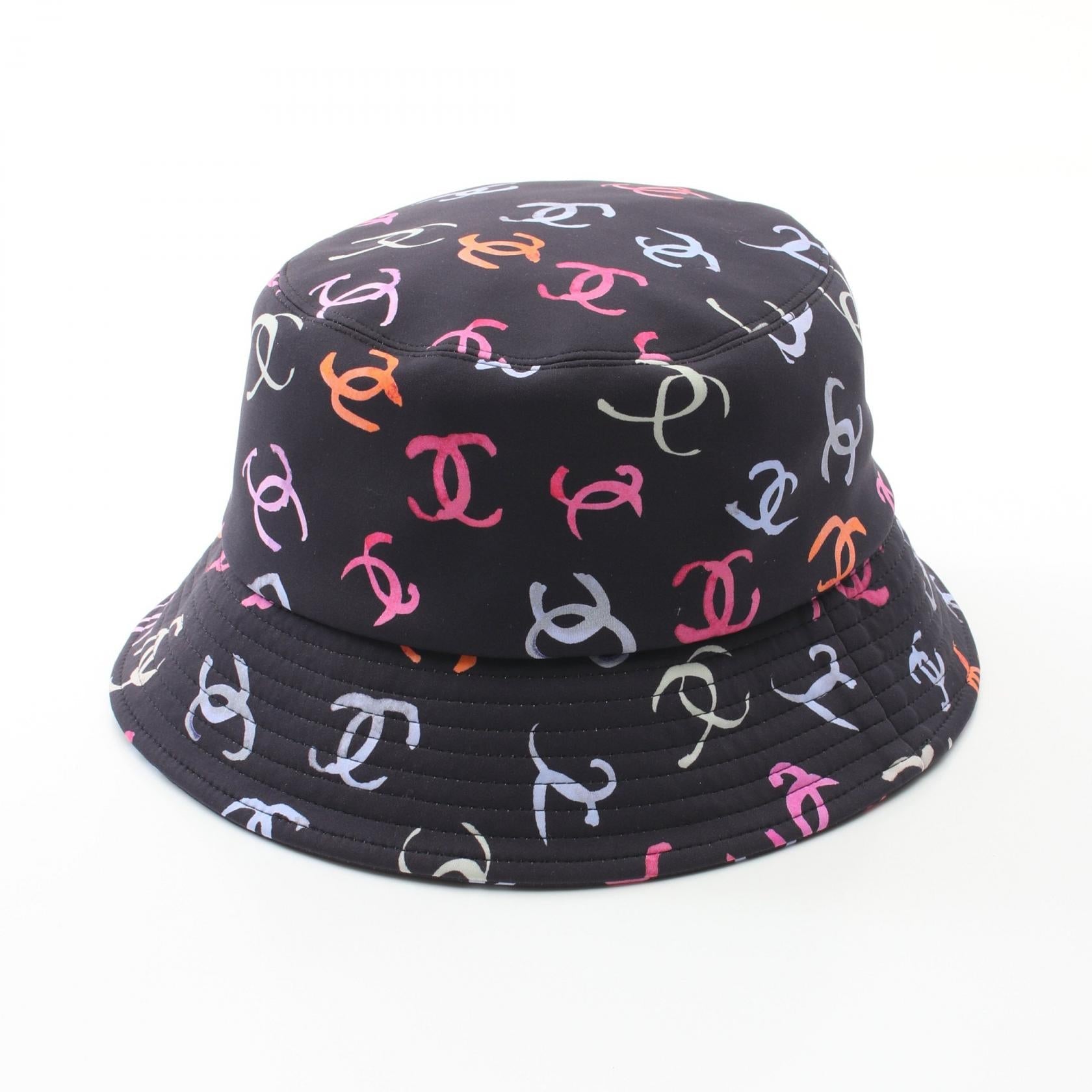 Chanel Coco Mark Bucket Hat Polyamide Hat Bag
