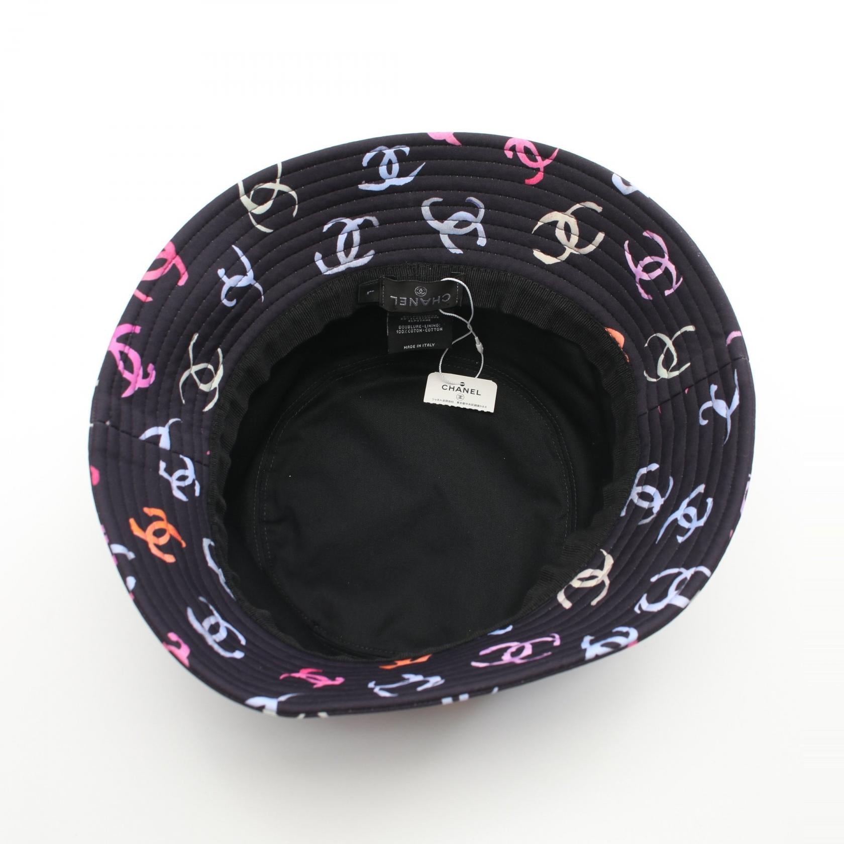 Chanel Coco Mark Bucket Hat Polyamide Hat Bag