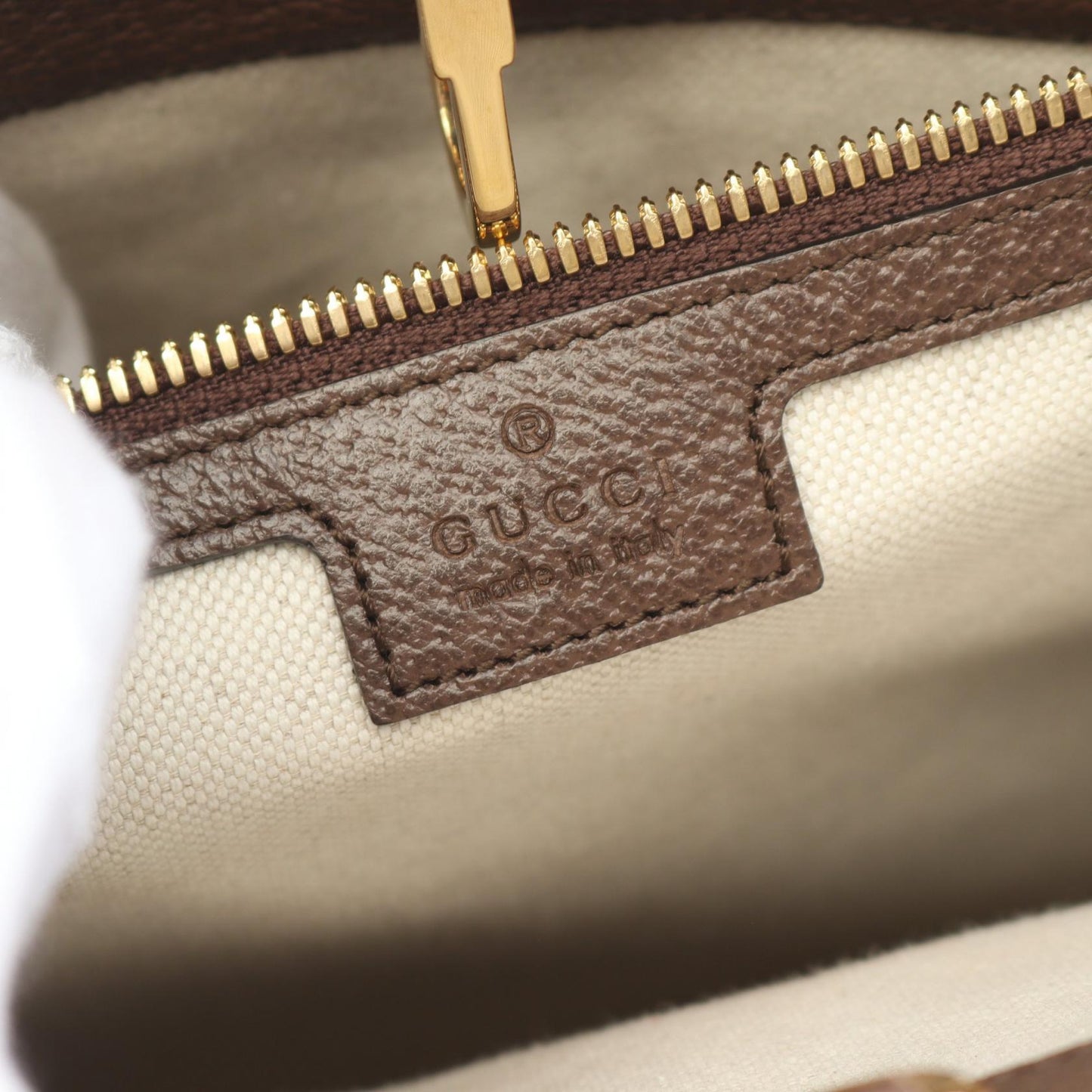 Gucci Jumbo Tote Bag Leather Canvas