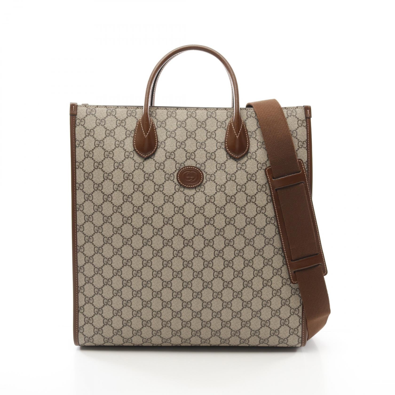 Gucci Interlocking Supreme Coated Tote Bag Canvas
