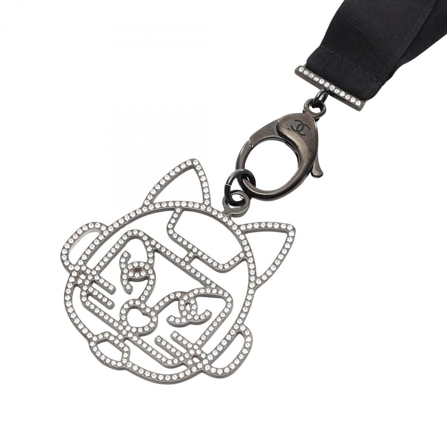 Chanel Coco Mark Cat Robot Necklace