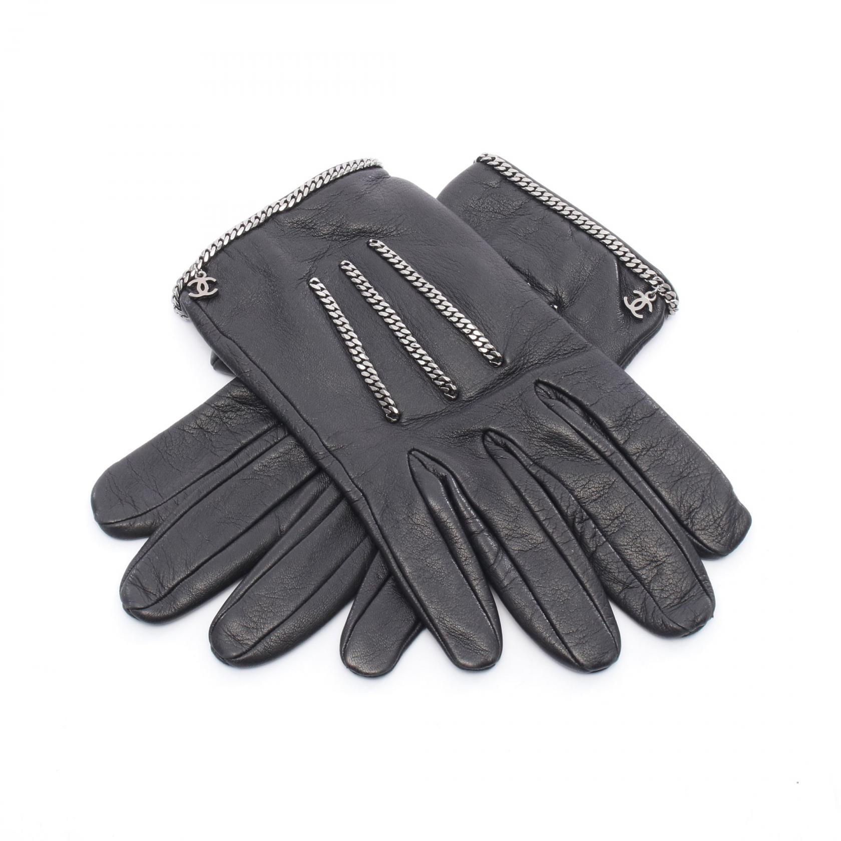 Chanel Coco Mark Lambskin Gloves Bag