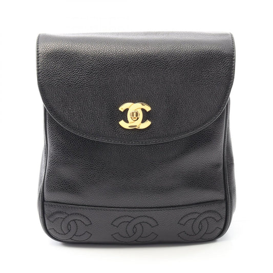 Chanel Triple Coco Caviar Skin Backpack
