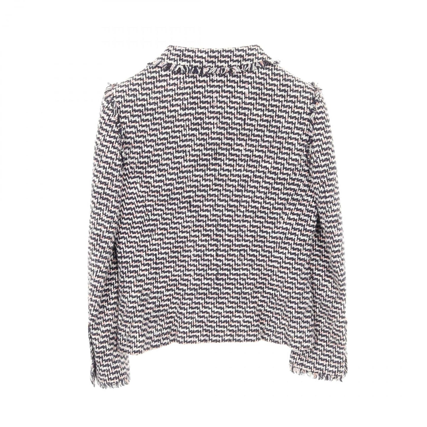 Chanel Coco Mark Button Silk Cotton Rayon Tweed Outerwear Bag