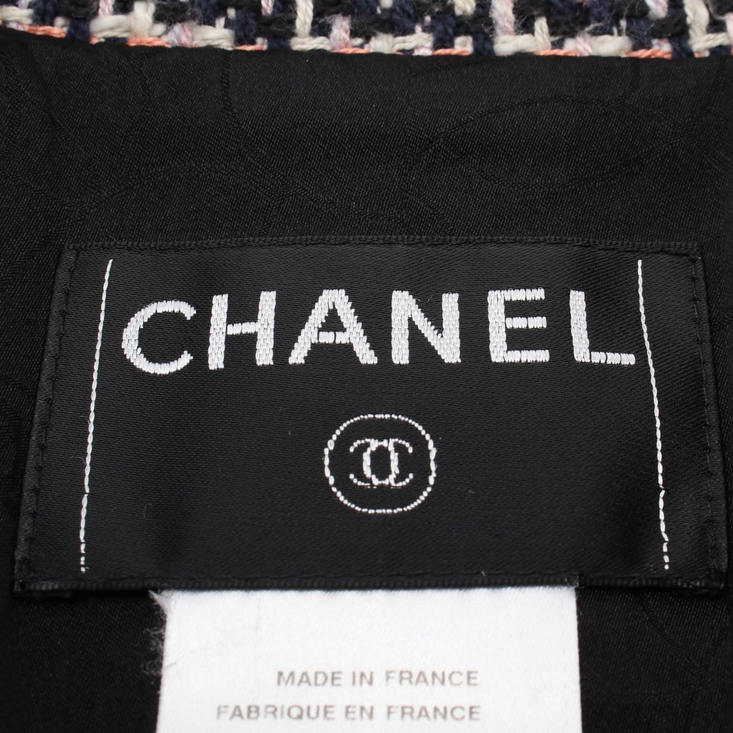 Chanel Coco Mark Button Silk Cotton Rayon Tweed Outerwear