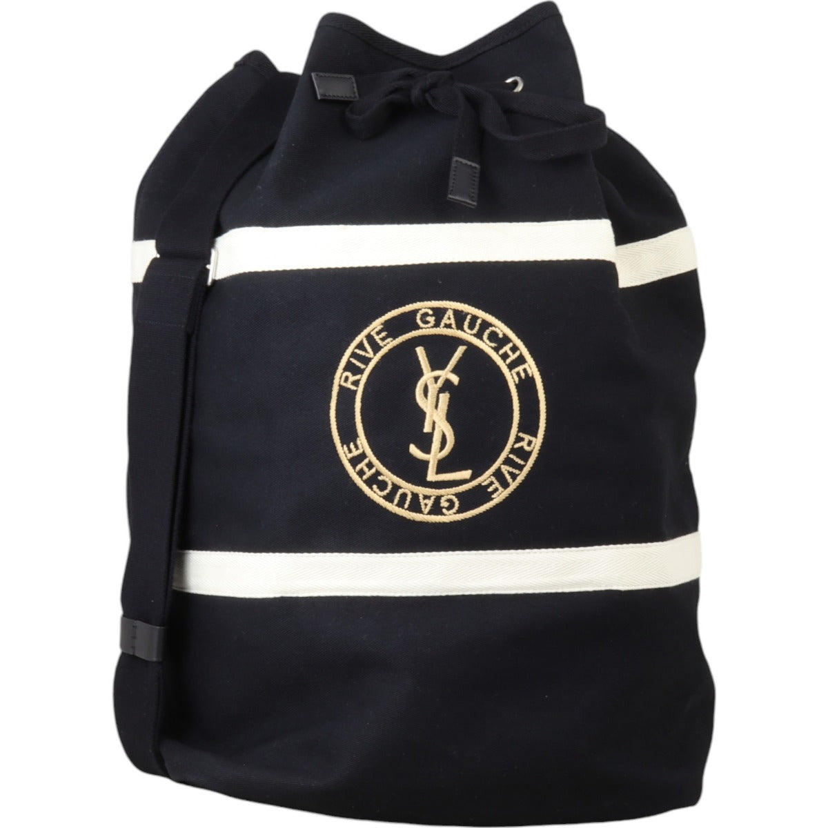YSL Saint Laurent Rive Gauche Sling Bag Canvas Bucket Bucket Bag