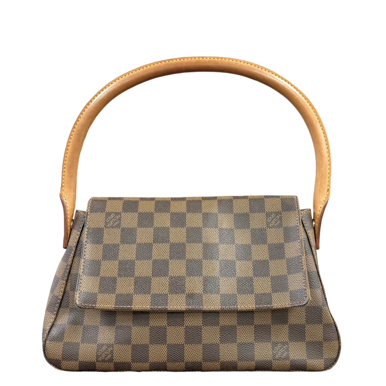 Louis Vuitton Damier Mini Looping Ebene Fashion Accessory