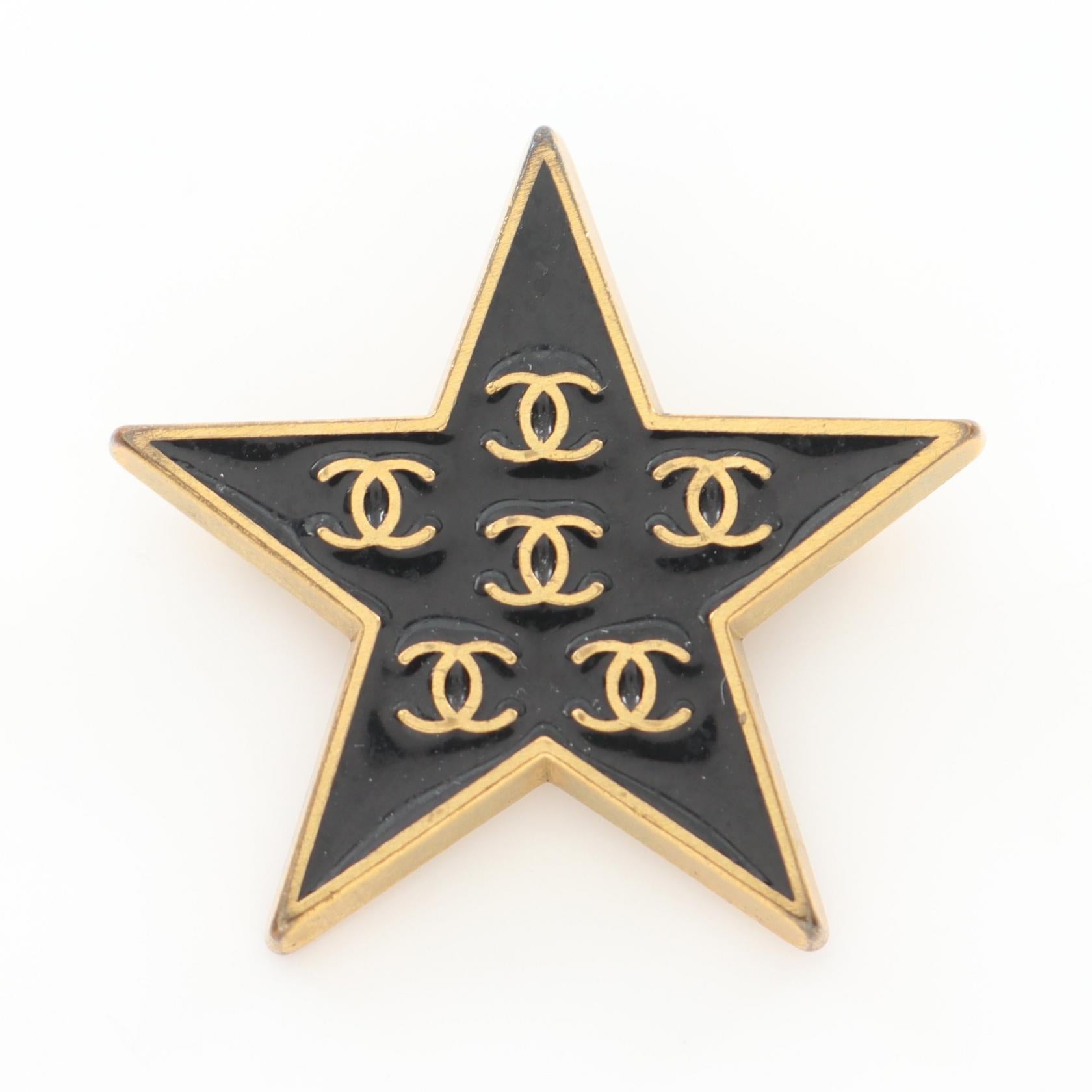 Chanel Coco Mark Star Brooch Accessory