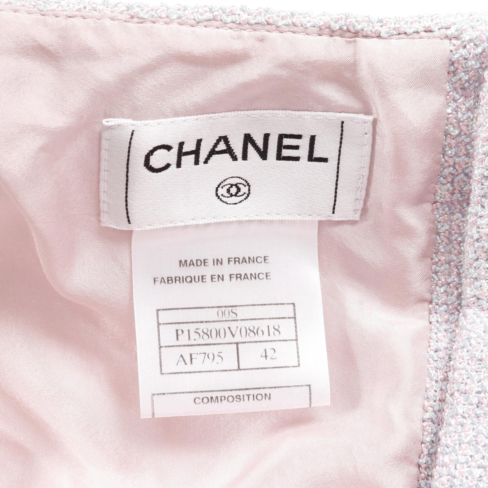 Chanel Coco Mark Button Cotton Wool Nylon Setup