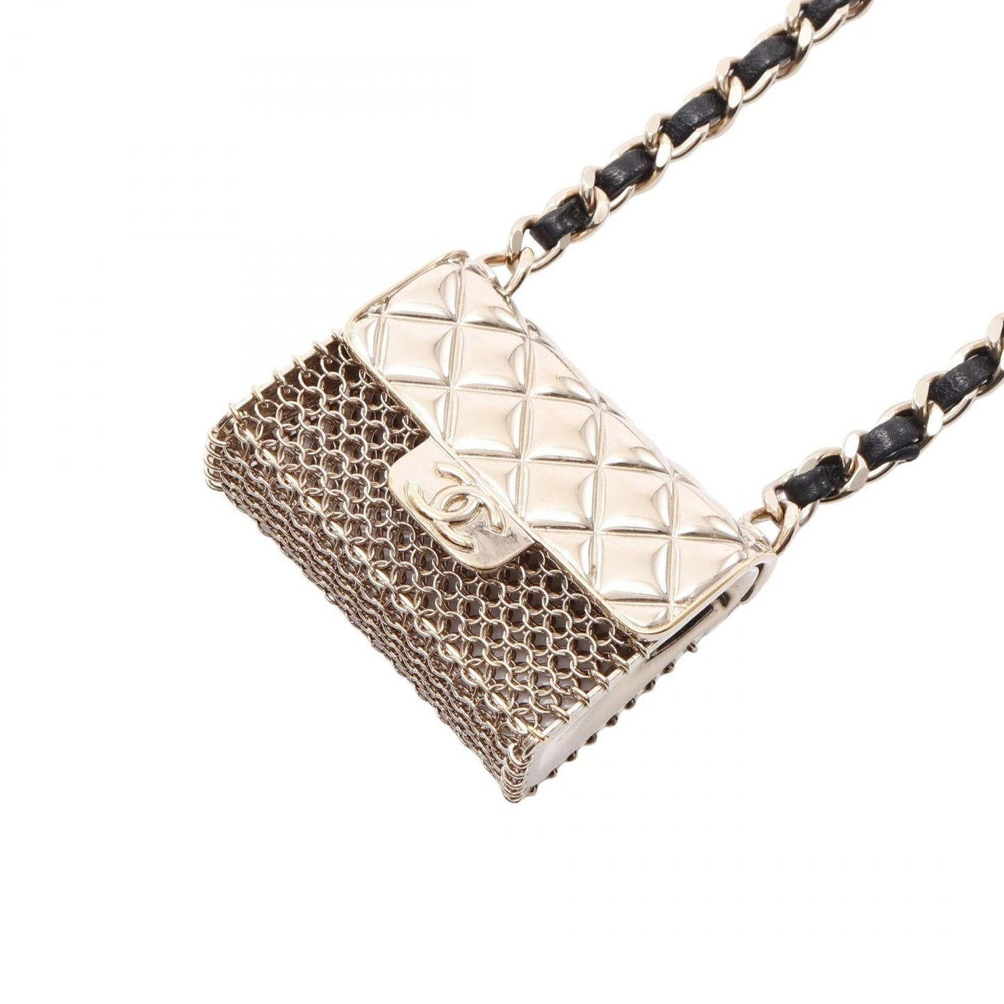 Chanel Matelasse Bag Motif Necklace
