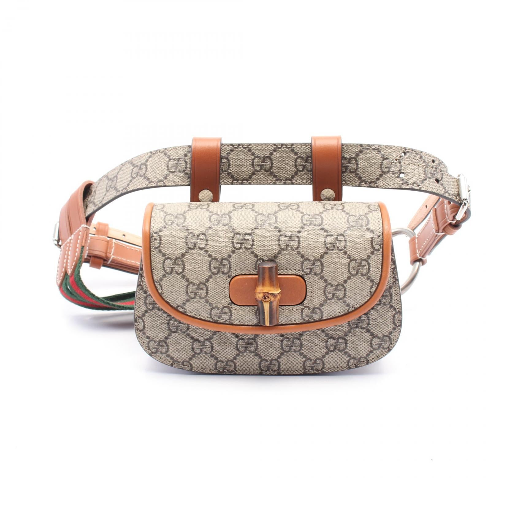 Gucci Bamboo Pvc Coated Belt Bag Canvas Accessory Bag 2