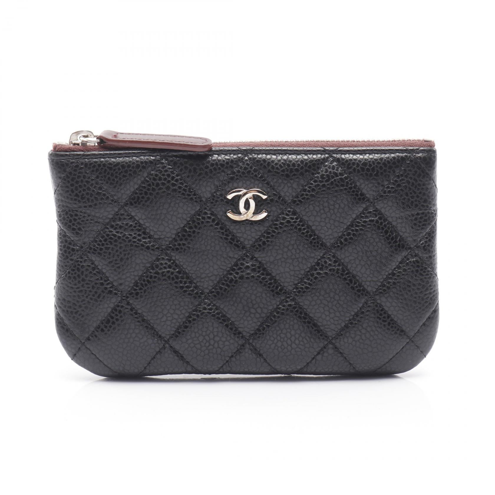 Chanel Matelasse Caviar Skin Pouch Bag